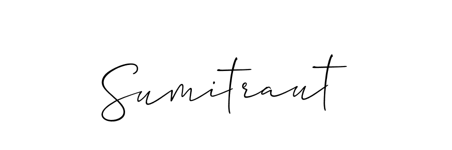 It looks lik you need a new signature style for name Sumitraut. Design unique handwritten (Allison_Script) signature with our free signature maker in just a few clicks. Sumitraut signature style 2 images and pictures png