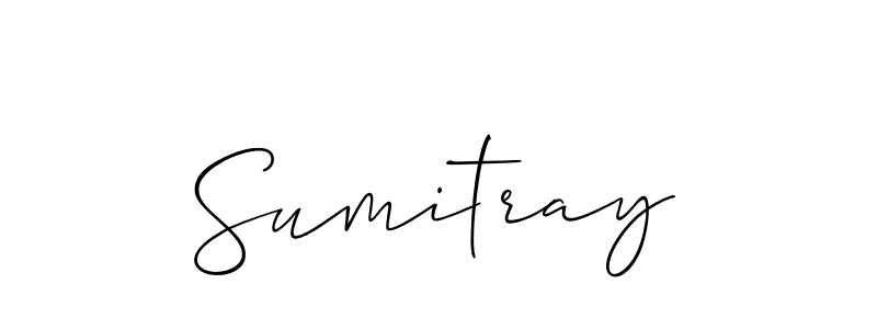 The best way (Allison_Script) to make a short signature is to pick only two or three words in your name. The name Sumitray include a total of six letters. For converting this name. Sumitray signature style 2 images and pictures png