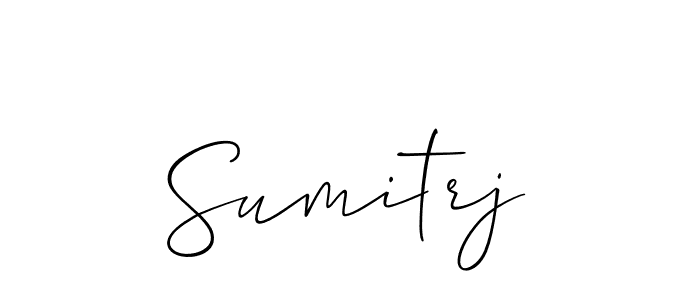 How to make Sumitrj signature? Allison_Script is a professional autograph style. Create handwritten signature for Sumitrj name. Sumitrj signature style 2 images and pictures png