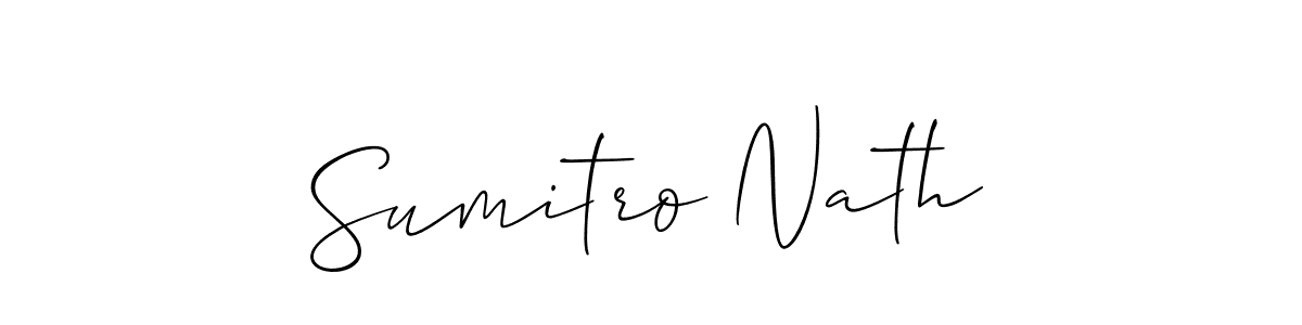 Design your own signature with our free online signature maker. With this signature software, you can create a handwritten (Allison_Script) signature for name Sumitro Nath. Sumitro Nath signature style 2 images and pictures png