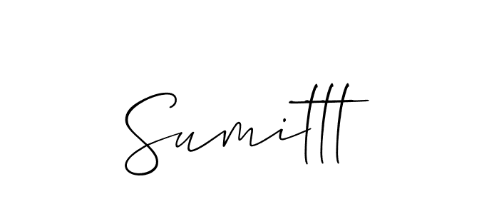 Make a beautiful signature design for name Sumittt. With this signature (Allison_Script) style, you can create a handwritten signature for free. Sumittt signature style 2 images and pictures png