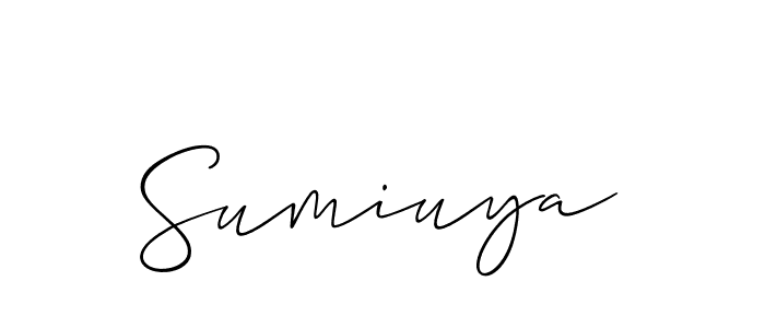 Make a beautiful signature design for name Sumiuya. With this signature (Allison_Script) style, you can create a handwritten signature for free. Sumiuya signature style 2 images and pictures png