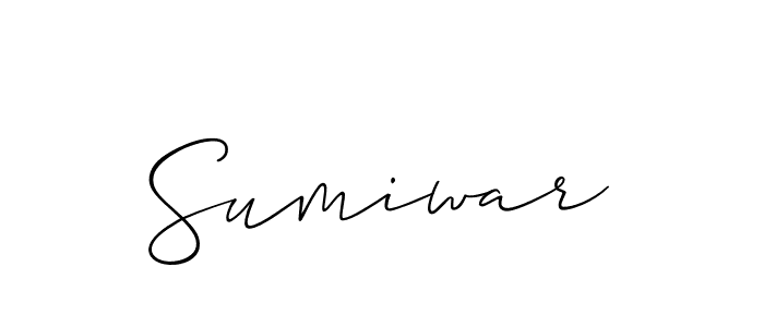 How to make Sumiwar signature? Allison_Script is a professional autograph style. Create handwritten signature for Sumiwar name. Sumiwar signature style 2 images and pictures png