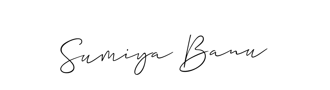 Allison_Script is a professional signature style that is perfect for those who want to add a touch of class to their signature. It is also a great choice for those who want to make their signature more unique. Get Sumiya Banu name to fancy signature for free. Sumiya Banu signature style 2 images and pictures png