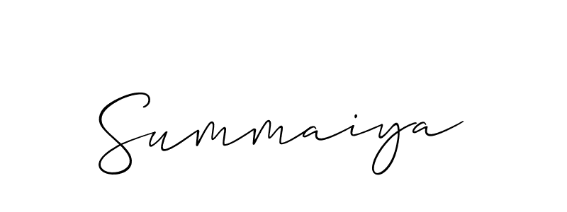 How to Draw Summaiya signature style? Allison_Script is a latest design signature styles for name Summaiya. Summaiya signature style 2 images and pictures png