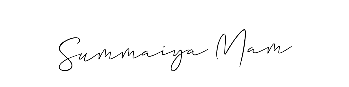 Best and Professional Signature Style for Summaiya Mam. Allison_Script Best Signature Style Collection. Summaiya Mam signature style 2 images and pictures png