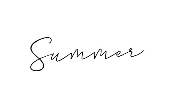 Also we have Summer name is the best signature style. Create professional handwritten signature collection using Allison_Script autograph style. Summer signature style 2 images and pictures png