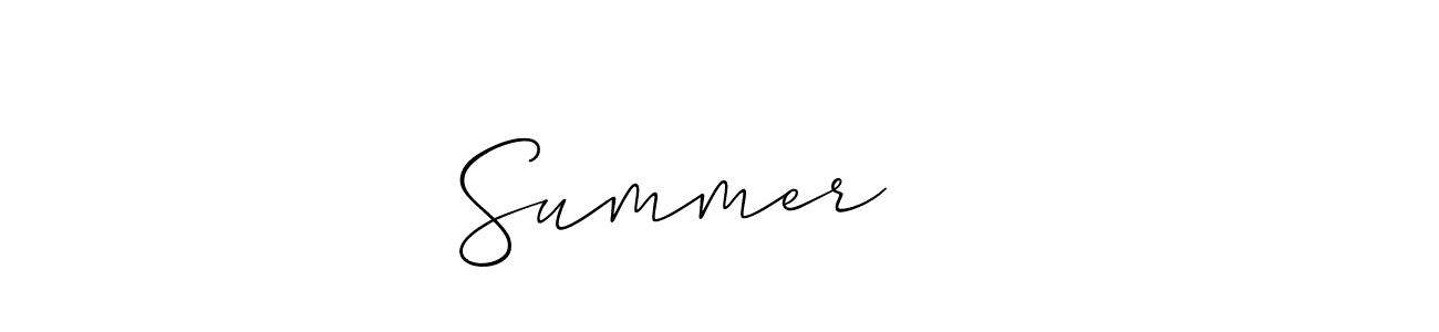 You should practise on your own different ways (Allison_Script) to write your name (Summer 천사) in signature. don't let someone else do it for you. Summer 천사 signature style 2 images and pictures png