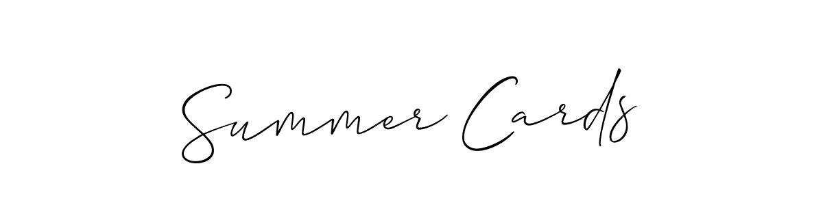 if you are searching for the best signature style for your name Summer Cards. so please give up your signature search. here we have designed multiple signature styles  using Allison_Script. Summer Cards signature style 2 images and pictures png