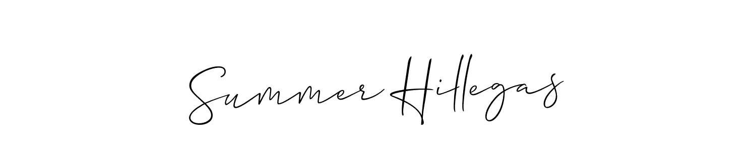 Also You can easily find your signature by using the search form. We will create Summer Hillegas name handwritten signature images for you free of cost using Allison_Script sign style. Summer Hillegas signature style 2 images and pictures png