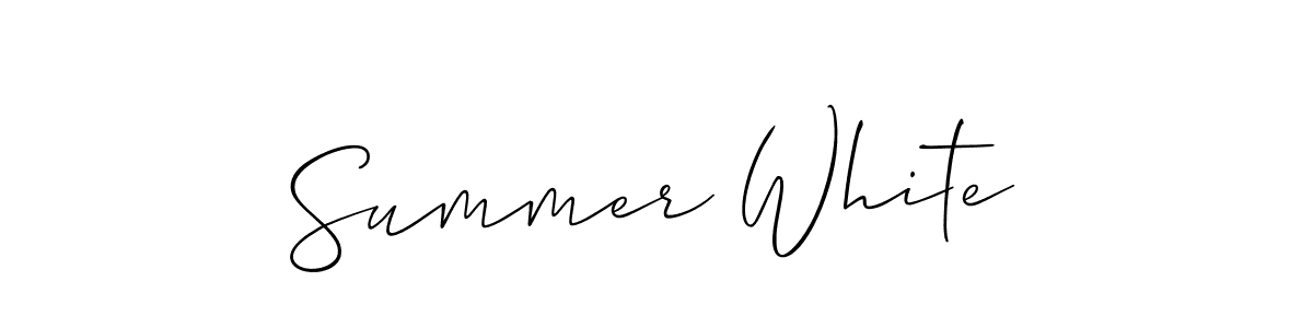 Also You can easily find your signature by using the search form. We will create Summer White name handwritten signature images for you free of cost using Allison_Script sign style. Summer White signature style 2 images and pictures png