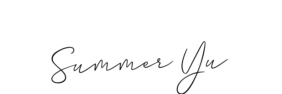 Make a beautiful signature design for name Summer Yu. Use this online signature maker to create a handwritten signature for free. Summer Yu signature style 2 images and pictures png