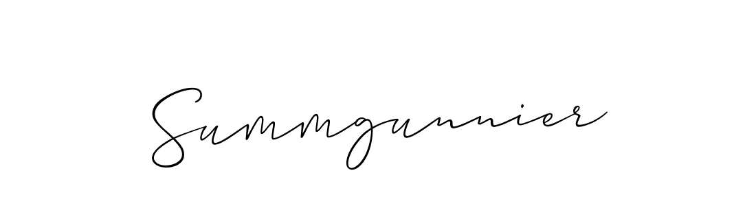 You can use this online signature creator to create a handwritten signature for the name Summgunnier. This is the best online autograph maker. Summgunnier signature style 2 images and pictures png