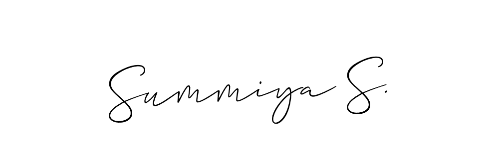 See photos of Summiya S. official signature by Spectra . Check more albums & portfolios. Read reviews & check more about Allison_Script font. Summiya S. signature style 2 images and pictures png