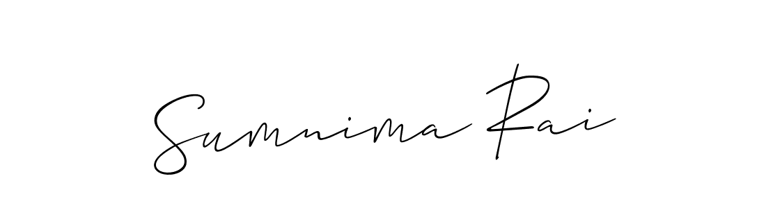 Check out images of Autograph of Sumnima Rai name. Actor Sumnima Rai Signature Style. Allison_Script is a professional sign style online. Sumnima Rai signature style 2 images and pictures png