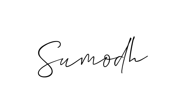 How to make Sumodh signature? Allison_Script is a professional autograph style. Create handwritten signature for Sumodh name. Sumodh signature style 2 images and pictures png