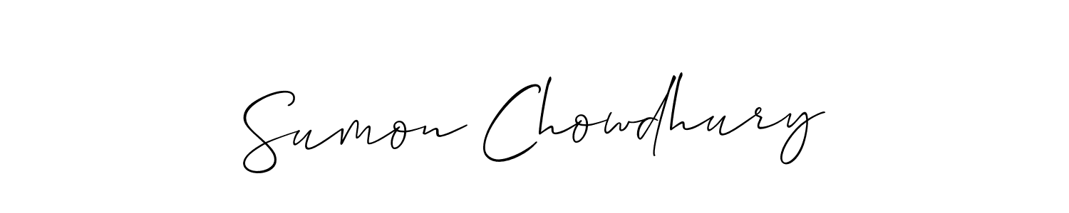 This is the best signature style for the Sumon Chowdhury name. Also you like these signature font (Allison_Script). Mix name signature. Sumon Chowdhury signature style 2 images and pictures png