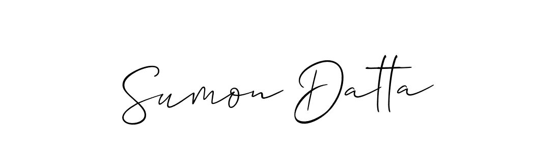 Best and Professional Signature Style for Sumon Datta. Allison_Script Best Signature Style Collection. Sumon Datta signature style 2 images and pictures png