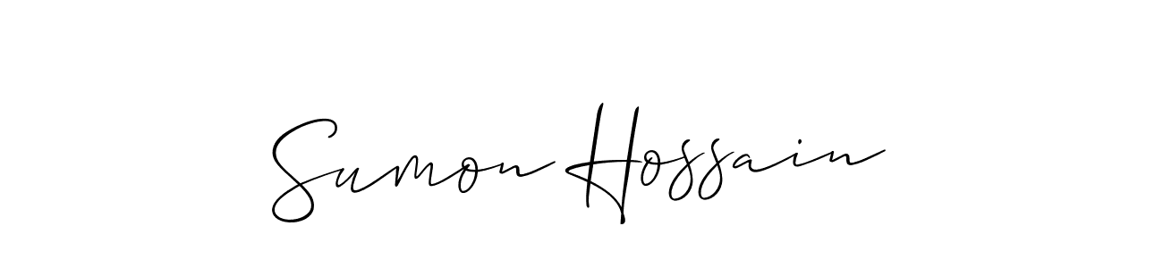 Similarly Allison_Script is the best handwritten signature design. Signature creator online .You can use it as an online autograph creator for name Sumon Hossain. Sumon Hossain signature style 2 images and pictures png