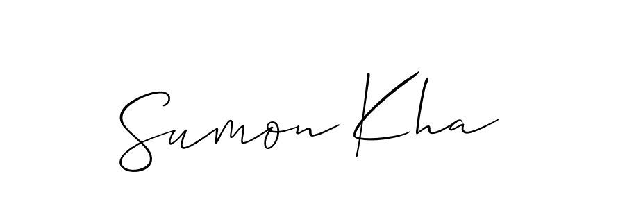 How to make Sumon Kha signature? Allison_Script is a professional autograph style. Create handwritten signature for Sumon Kha name. Sumon Kha signature style 2 images and pictures png