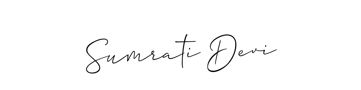 It looks lik you need a new signature style for name Sumrati Devi. Design unique handwritten (Allison_Script) signature with our free signature maker in just a few clicks. Sumrati Devi signature style 2 images and pictures png