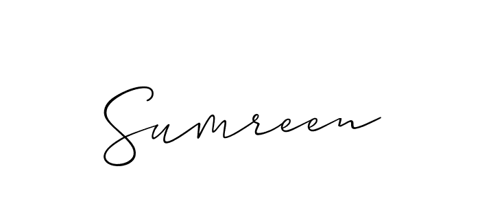 if you are searching for the best signature style for your name Sumreen. so please give up your signature search. here we have designed multiple signature styles  using Allison_Script. Sumreen signature style 2 images and pictures png