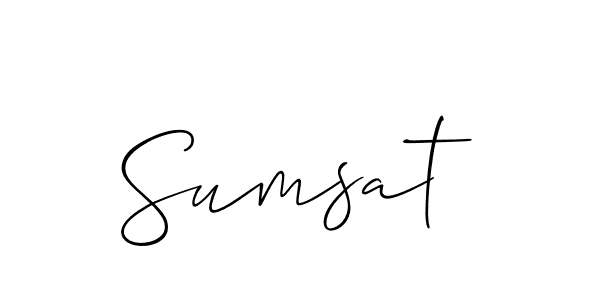 Once you've used our free online signature maker to create your best signature Allison_Script style, it's time to enjoy all of the benefits that Sumsat name signing documents. Sumsat signature style 2 images and pictures png