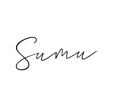 Also You can easily find your signature by using the search form. We will create Sumu name handwritten signature images for you free of cost using Allison_Script sign style. Sumu signature style 2 images and pictures png