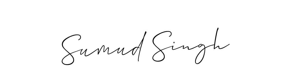 The best way (Allison_Script) to make a short signature is to pick only two or three words in your name. The name Sumud Singh include a total of six letters. For converting this name. Sumud Singh signature style 2 images and pictures png