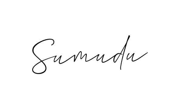 You should practise on your own different ways (Allison_Script) to write your name (Sumudu) in signature. don't let someone else do it for you. Sumudu signature style 2 images and pictures png