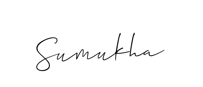 if you are searching for the best signature style for your name Sumukha. so please give up your signature search. here we have designed multiple signature styles  using Allison_Script. Sumukha signature style 2 images and pictures png