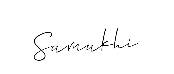 Sumukhi stylish signature style. Best Handwritten Sign (Allison_Script) for my name. Handwritten Signature Collection Ideas for my name Sumukhi. Sumukhi signature style 2 images and pictures png