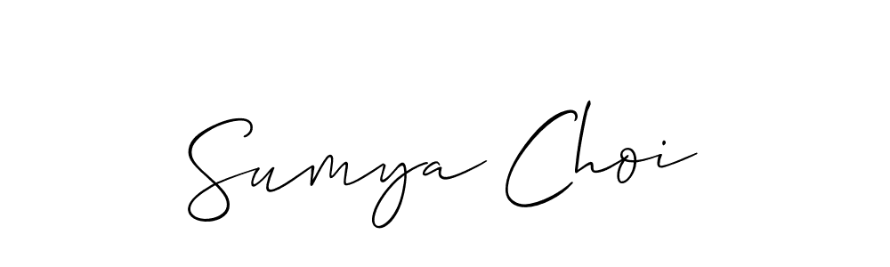 Once you've used our free online signature maker to create your best signature Allison_Script style, it's time to enjoy all of the benefits that Sumya Choi name signing documents. Sumya Choi signature style 2 images and pictures png