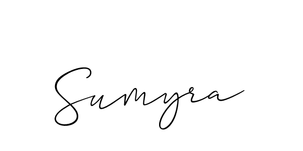 How to Draw Sumyra signature style? Allison_Script is a latest design signature styles for name Sumyra. Sumyra signature style 2 images and pictures png