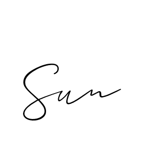 Sun stylish signature style. Best Handwritten Sign (Allison_Script) for my name. Handwritten Signature Collection Ideas for my name Sun. Sun signature style 2 images and pictures png