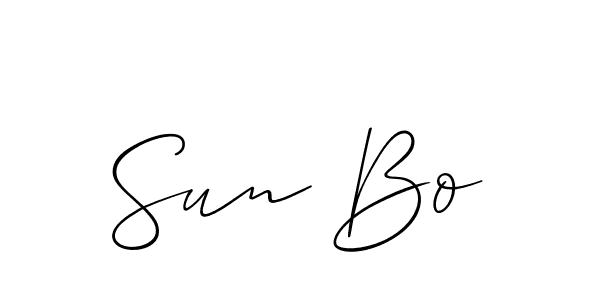 Make a beautiful signature design for name Sun Bo. Use this online signature maker to create a handwritten signature for free. Sun Bo signature style 2 images and pictures png