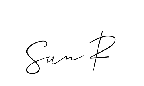 Once you've used our free online signature maker to create your best signature Allison_Script style, it's time to enjoy all of the benefits that Sun R name signing documents. Sun R signature style 2 images and pictures png