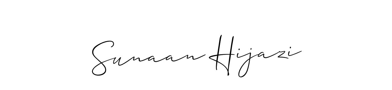 Check out images of Autograph of Sunaan Hijazi name. Actor Sunaan Hijazi Signature Style. Allison_Script is a professional sign style online. Sunaan Hijazi signature style 2 images and pictures png