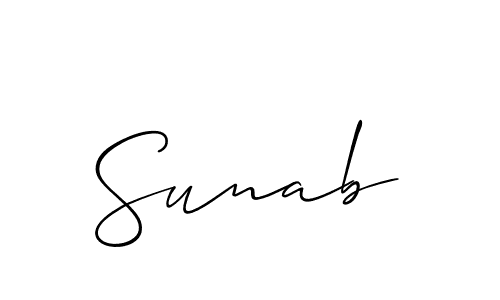 You can use this online signature creator to create a handwritten signature for the name Sunab. This is the best online autograph maker. Sunab signature style 2 images and pictures png