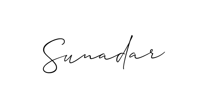 Sunadar stylish signature style. Best Handwritten Sign (Allison_Script) for my name. Handwritten Signature Collection Ideas for my name Sunadar. Sunadar signature style 2 images and pictures png