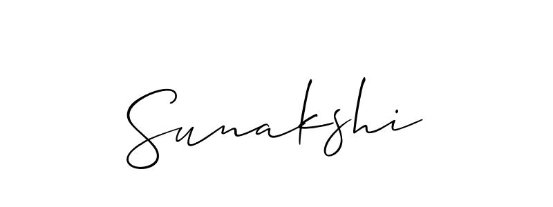 Use a signature maker to create a handwritten signature online. With this signature software, you can design (Allison_Script) your own signature for name Sunakshi. Sunakshi signature style 2 images and pictures png