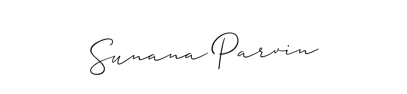 Use a signature maker to create a handwritten signature online. With this signature software, you can design (Allison_Script) your own signature for name Sunana Parvin. Sunana Parvin signature style 2 images and pictures png