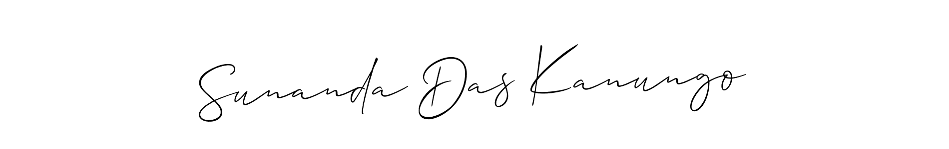 Sunanda Das Kanungo stylish signature style. Best Handwritten Sign (Allison_Script) for my name. Handwritten Signature Collection Ideas for my name Sunanda Das Kanungo. Sunanda Das Kanungo signature style 2 images and pictures png