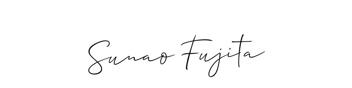 if you are searching for the best signature style for your name Sunao Fujita. so please give up your signature search. here we have designed multiple signature styles  using Allison_Script. Sunao Fujita signature style 2 images and pictures png