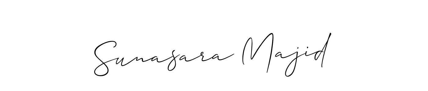 Design your own signature with our free online signature maker. With this signature software, you can create a handwritten (Allison_Script) signature for name Sunasara Majid. Sunasara Majid signature style 2 images and pictures png