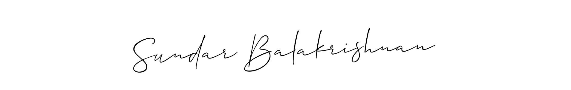 Also You can easily find your signature by using the search form. We will create Sundar Balakrishnan name handwritten signature images for you free of cost using Allison_Script sign style. Sundar Balakrishnan signature style 2 images and pictures png