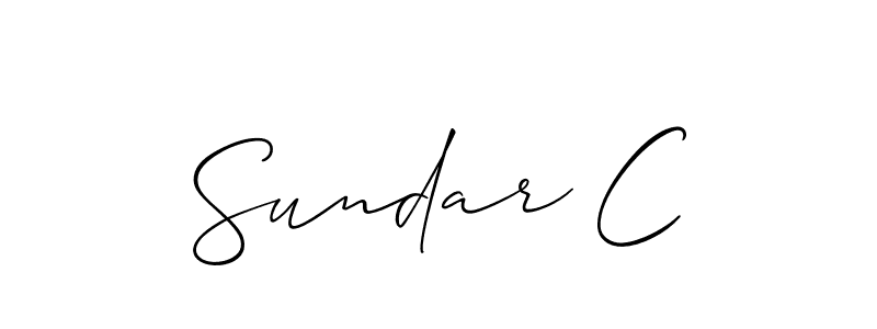 Best and Professional Signature Style for Sundar C. Allison_Script Best Signature Style Collection. Sundar C signature style 2 images and pictures png
