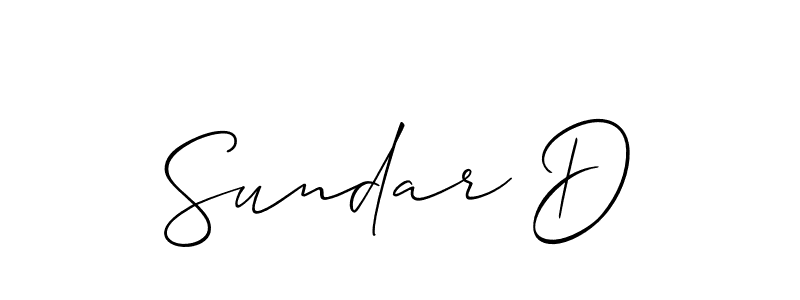 Allison_Script is a professional signature style that is perfect for those who want to add a touch of class to their signature. It is also a great choice for those who want to make their signature more unique. Get Sundar D name to fancy signature for free. Sundar D signature style 2 images and pictures png