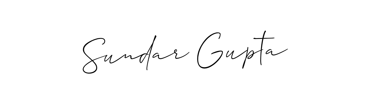 You should practise on your own different ways (Allison_Script) to write your name (Sundar Gupta) in signature. don't let someone else do it for you. Sundar Gupta signature style 2 images and pictures png