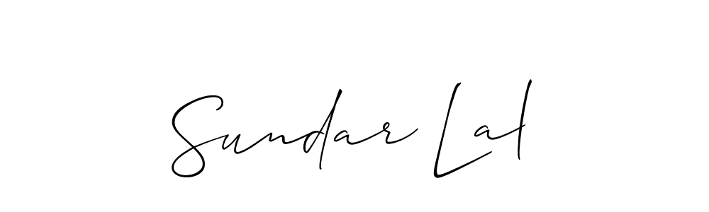 Create a beautiful signature design for name Sundar Lal. With this signature (Allison_Script) fonts, you can make a handwritten signature for free. Sundar Lal signature style 2 images and pictures png